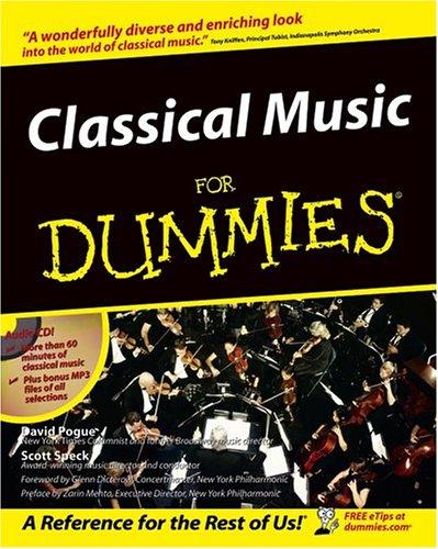 Classical Music for Dummies by David Pogue and Scott Speck book cover