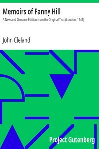 Fanny Hill: Memoirs of a Woman of Pleasure by John Cleland book cover
