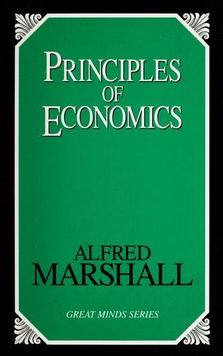 Principles of Economics by Alfred Marshall book cover