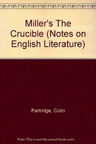 The Crucible by Arthur Miller book cover