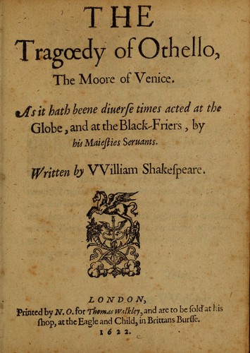 Othello by William Shakespeare book cover
