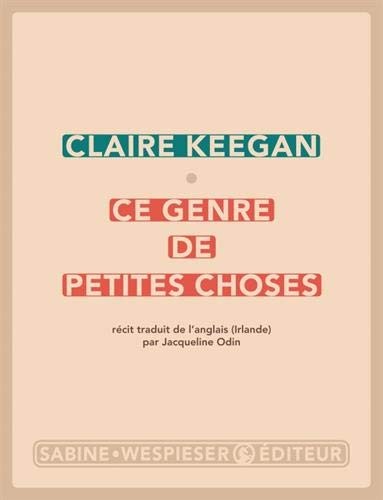 Small Things Like These by Claire Keegan book cover