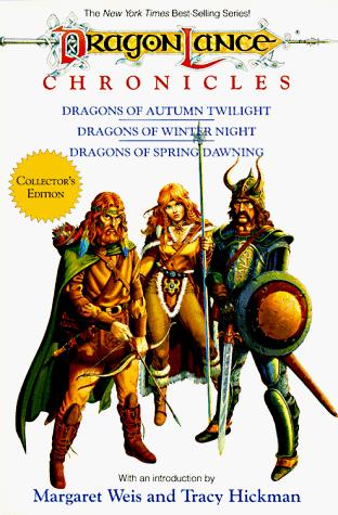 The Dragonlance Chronicles: Dragons of Autumn Twilight by Margaret Weis and Tracy Hickman book cover