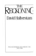 The Reckoning by David Halberstam book cover