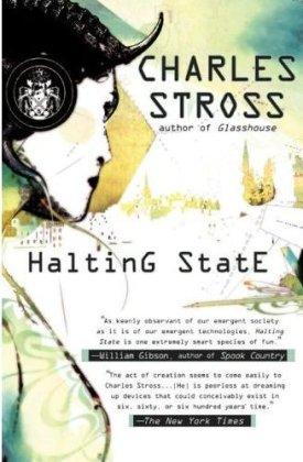 Halting State by Charles Stross book cover