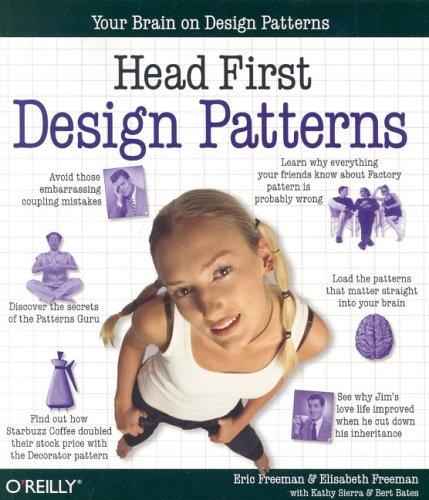 Head First Design Patterns: A Brain-Friendly Guide by Eric Freeman, Bert Bates, Kathy Sierra, Elisabeth Robson book cover