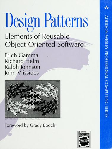 Design Patterns: Elements of Reusable Object-Oriented Software by Erich Gamma, Richard Helm, Ralph Johnson, John Vlissides book cover