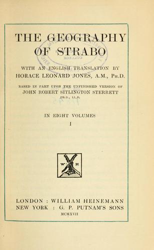 The Geography of Strabo by Strabo book cover