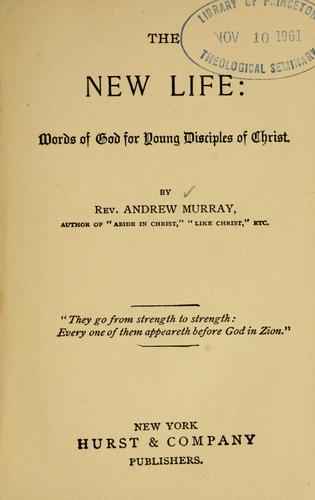 The New Life by Andrew Murray book cover