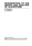Introduction to the Design and Analysis of Algorithms by Seymour E. Goodman book cover
