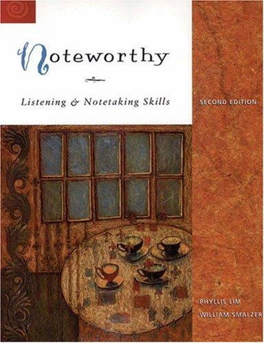 Noteworthy by Phyllis L. Lim, William Smalzer book cover