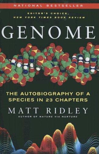 Genome: The Autobiography of a Species in 23 Chapters by Matt Ridley book cover