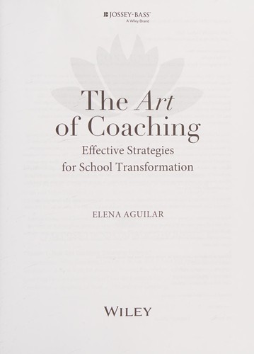 The Art of Coaching: A Handbook of Tips and Tools by Elena Aguilar book cover